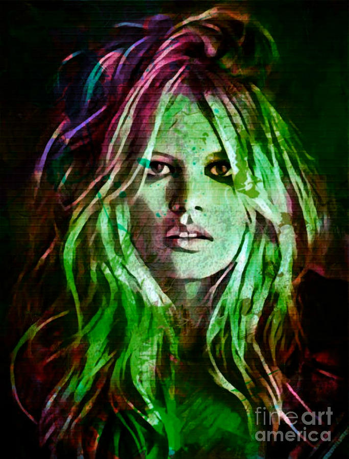 Motiv Brigitte Bardot Sexy Vamp Colourful Part 1 Painting by Felix Von Altersheim