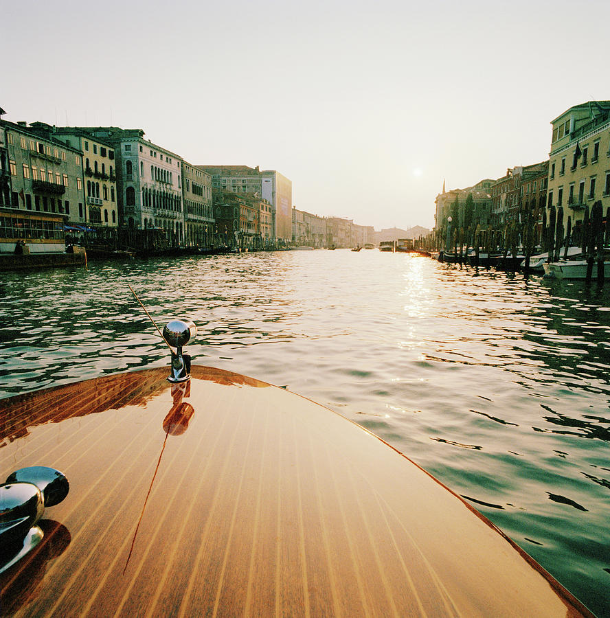 Motor Boat On The Grand Canal At Sunset Photograph by Cultura Exclusive/philip Lee Harvey Motor Boat On The Grand Canal At Sunset Photograph by Cultura Exclusive/philip Lee Harvey