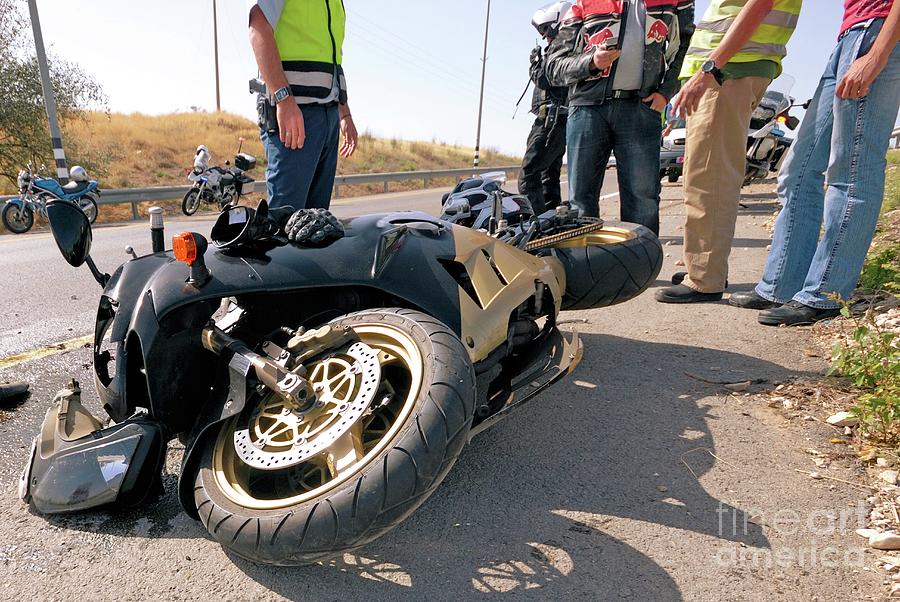 Motorbike Accident Photograph by Photostock-israel/science Photo Library