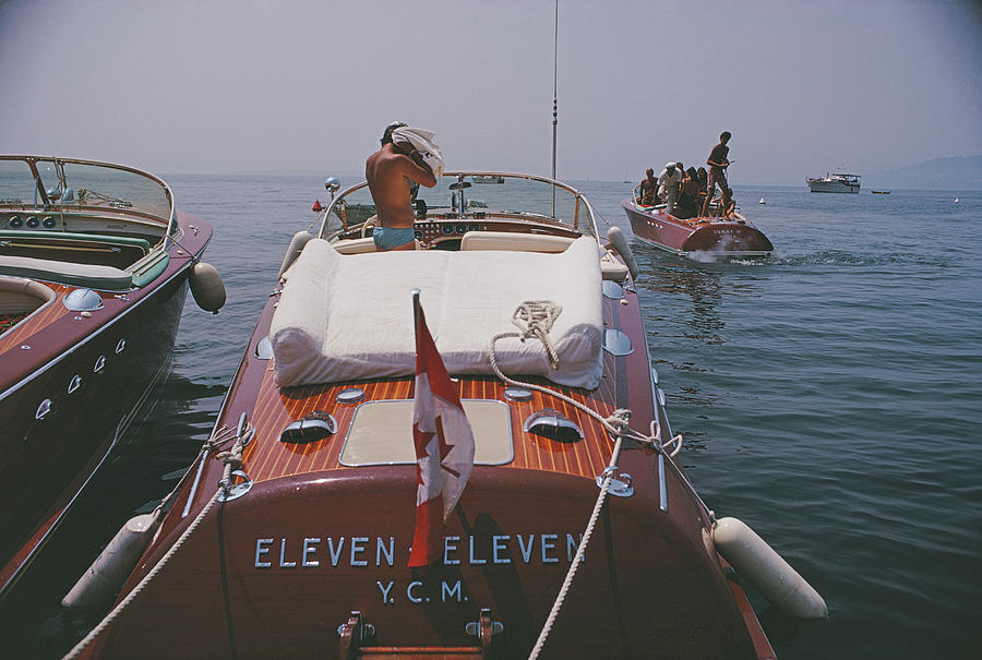 Motorboats In Antibes Photograph by Slim Aarons