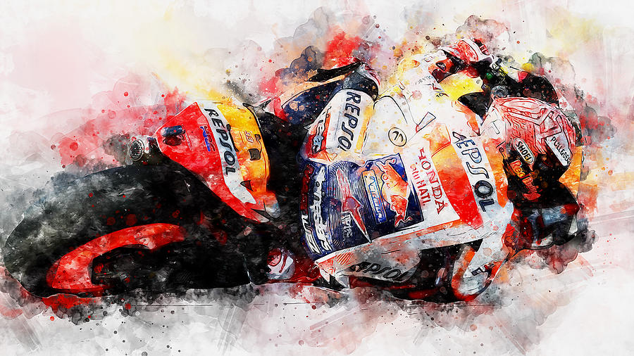 Motorsport - 132 Painting by AM FineArtPrints