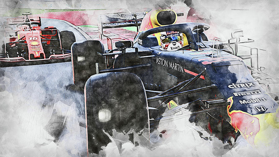 Red Bull Racing - 03 Painting by AM FineArtPrints