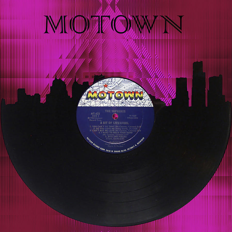 Detroit Digital Art - Motown Music by Tim Palmer