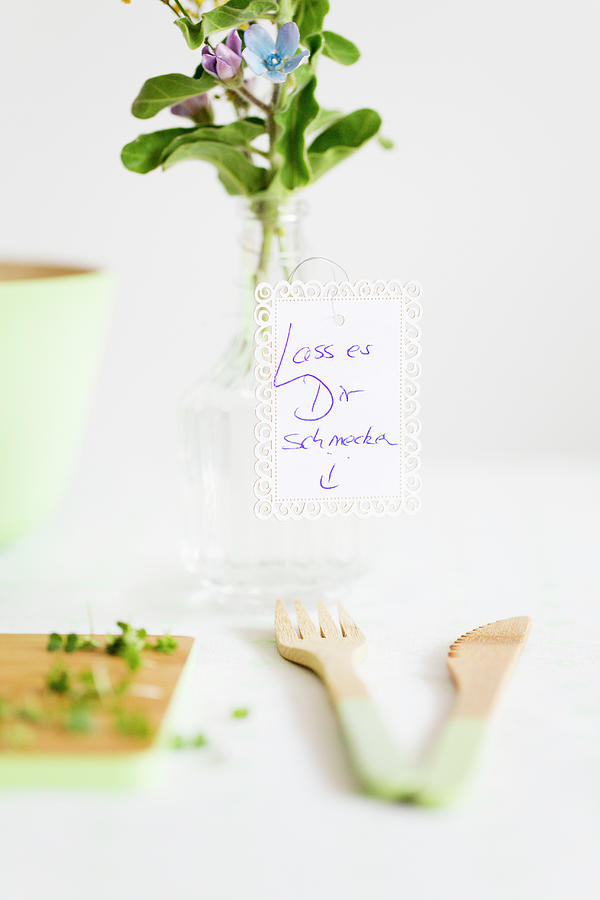 Motto On Vase Photograph by Iris Wolf