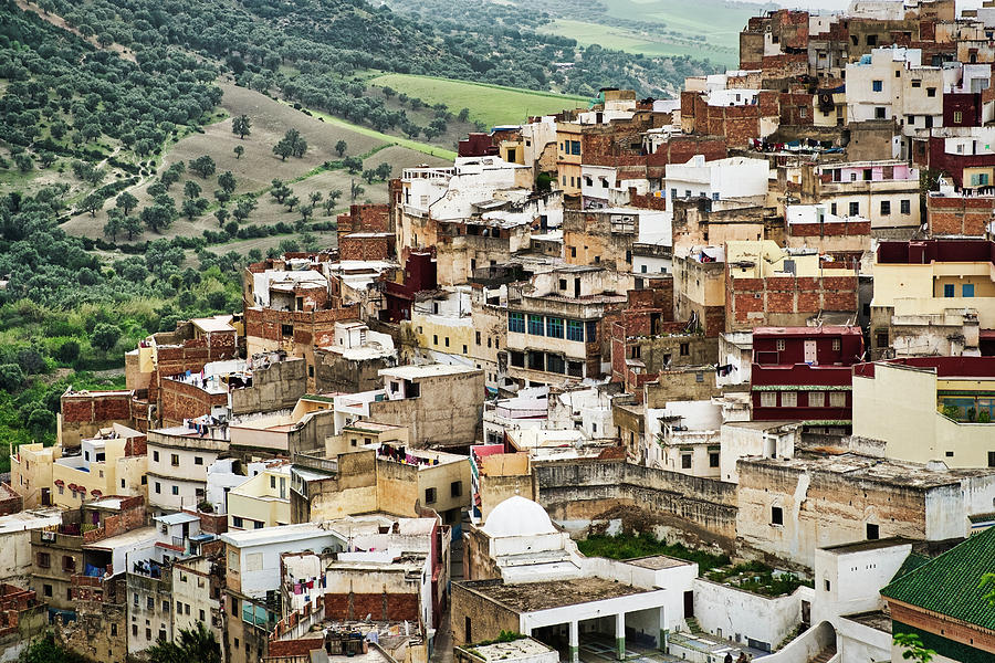 Moulay Idriss Cityscape - Morocco Photograph by Stuart Litoff