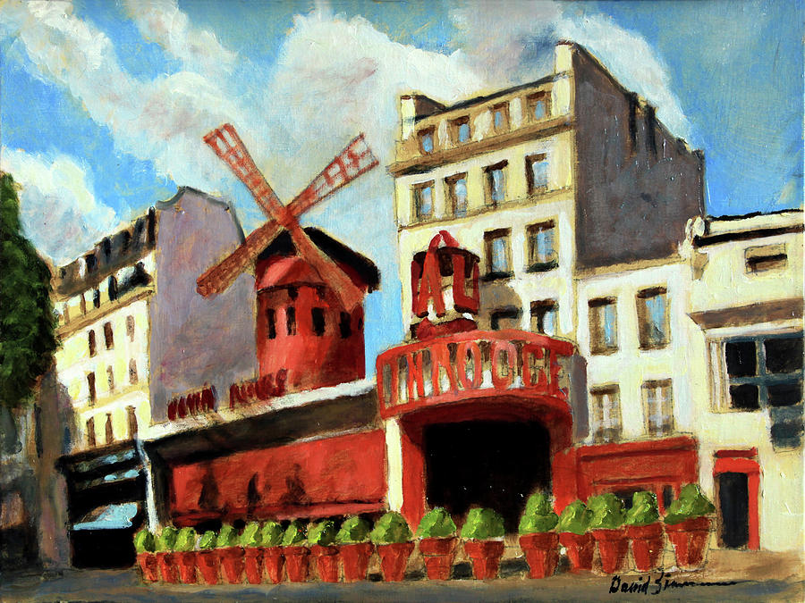 Moulin Rouge Painting by David Zimmerman