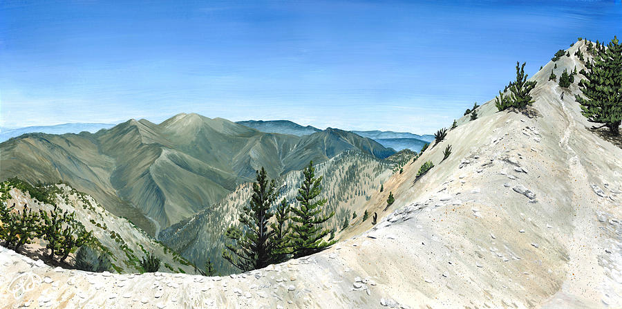 Mount Baden-Powell Painting by Elizabeth Mordensky