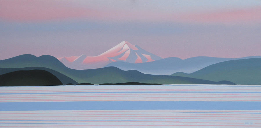 Mount Baker - Evening Painting by Ron Parker