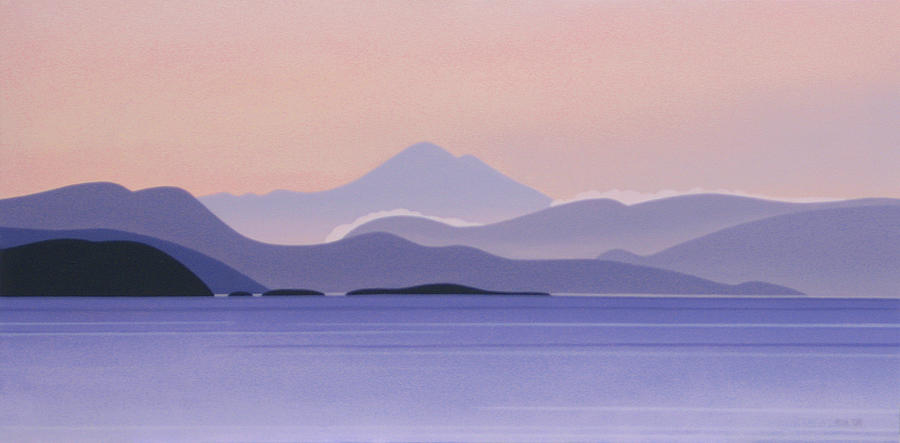 Mount Baker - Predawn Painting by Ron Parker