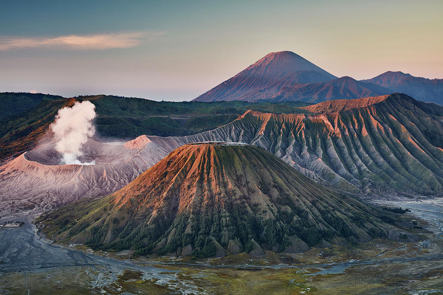 Mount Bromo Volcanoes Indonesia Digital Art by Richard 