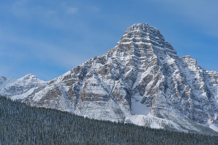 Mount Chephren In Banff Photograph by Jeff Foott