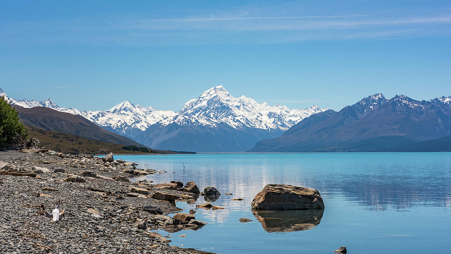 Mount Cook From Lake Pukaki Photograph