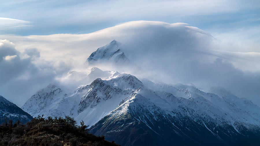 Aoraki Photograph - Mount Cook by Hua Zhu