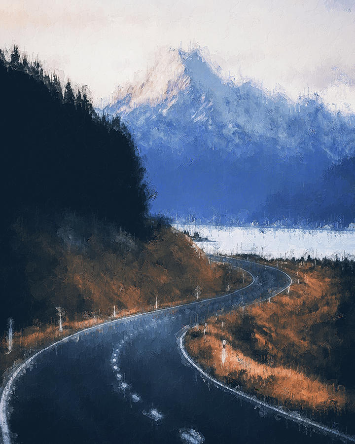 Mount Cook National Park, New Zealand Painting by AM FineArtPrints