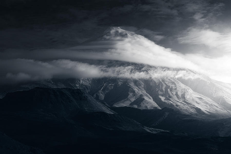 Mount Damavand At Dawn Photograph by Majid Behzad