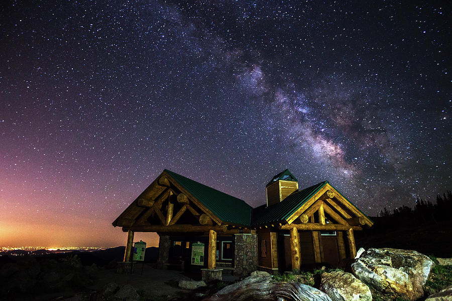 Cabin Photograph - Mount Evans Visitor Cabin by Darren White Photography