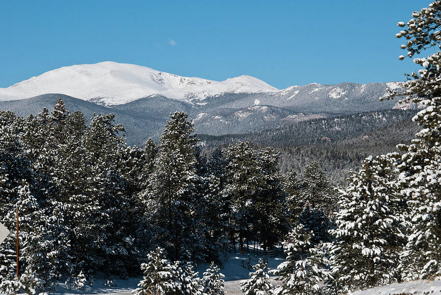Mount Evans Winter Landscape Photograph by Cascade Colors