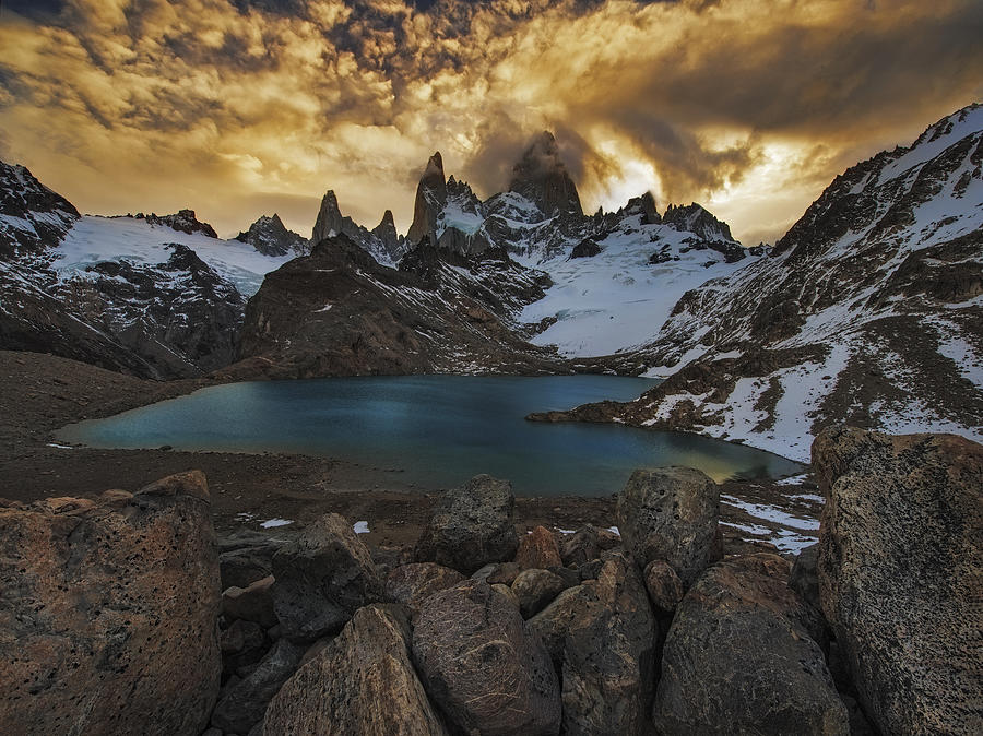 Mountain Photograph - Mount Fitz Roy by Yan Zhang