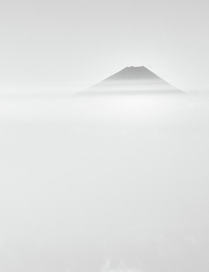 Mount Fuji Covered With Fog Photograph by Marc-olivier Filhol Photography