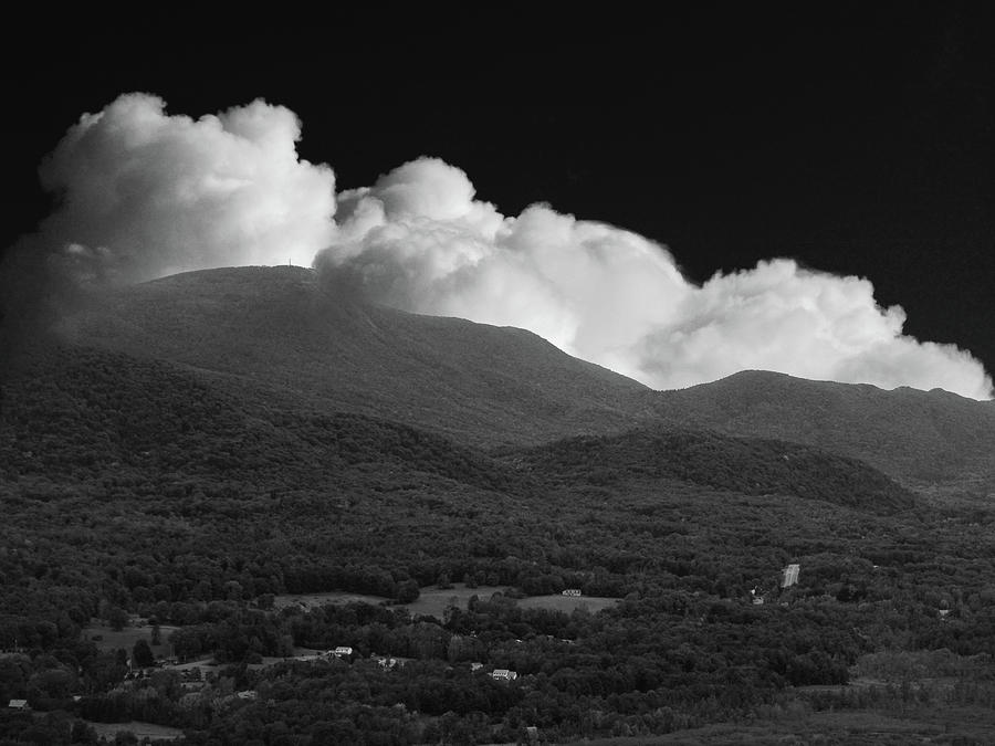 Mount Greylock from Cobbles in Black and White Photograph by Raymond Salani III