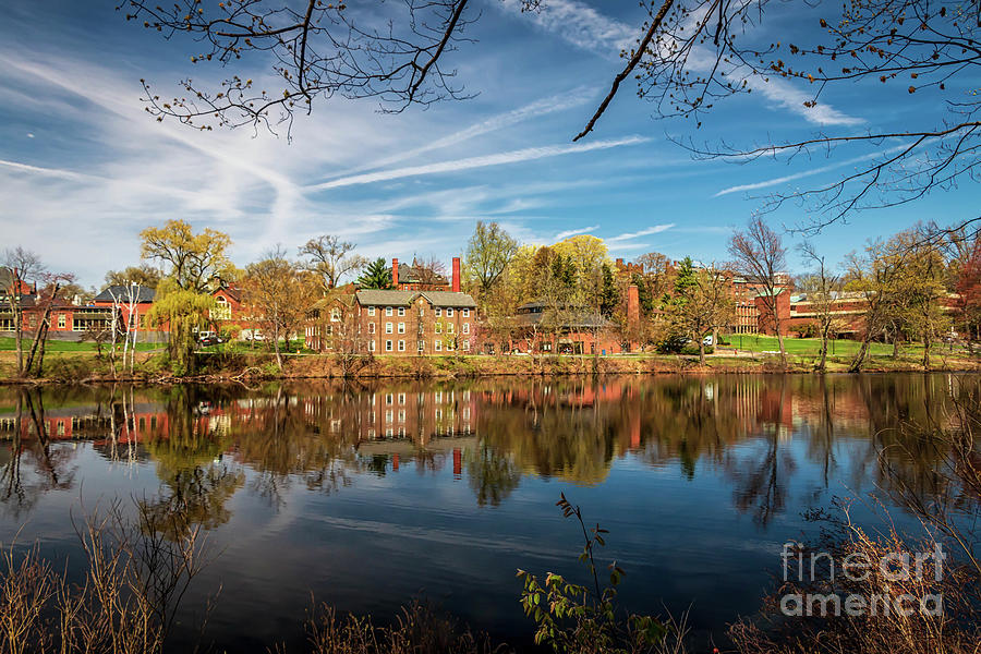 Mount Holyoke College from Lower Pond Photograph by Elizabeth Dow