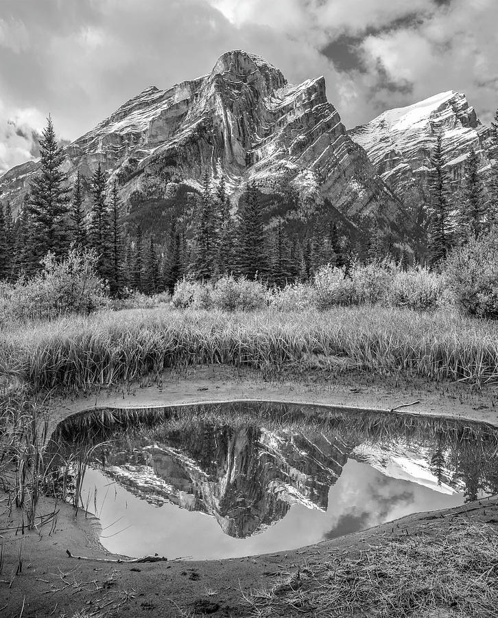 Mount Kidd Reflection Photograph by Tim Fitzharris