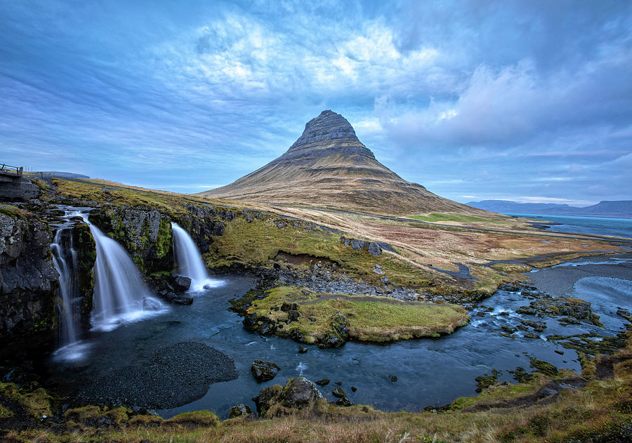 Mount Kirkjufell and Falls Photograph by Jerry Fornarotto - Pixels