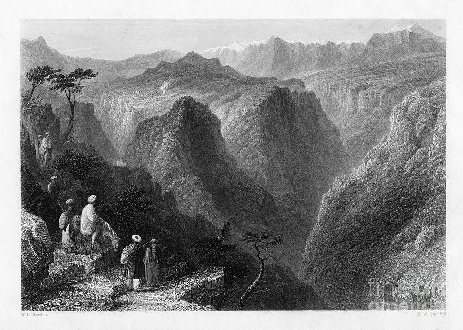 Mount Lebanon, Above The Valley Drawing by Print Collector