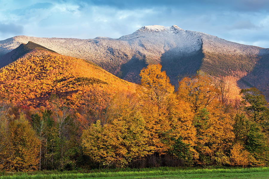 Mount Mansfield First Snow Photograph by Alan L Graham