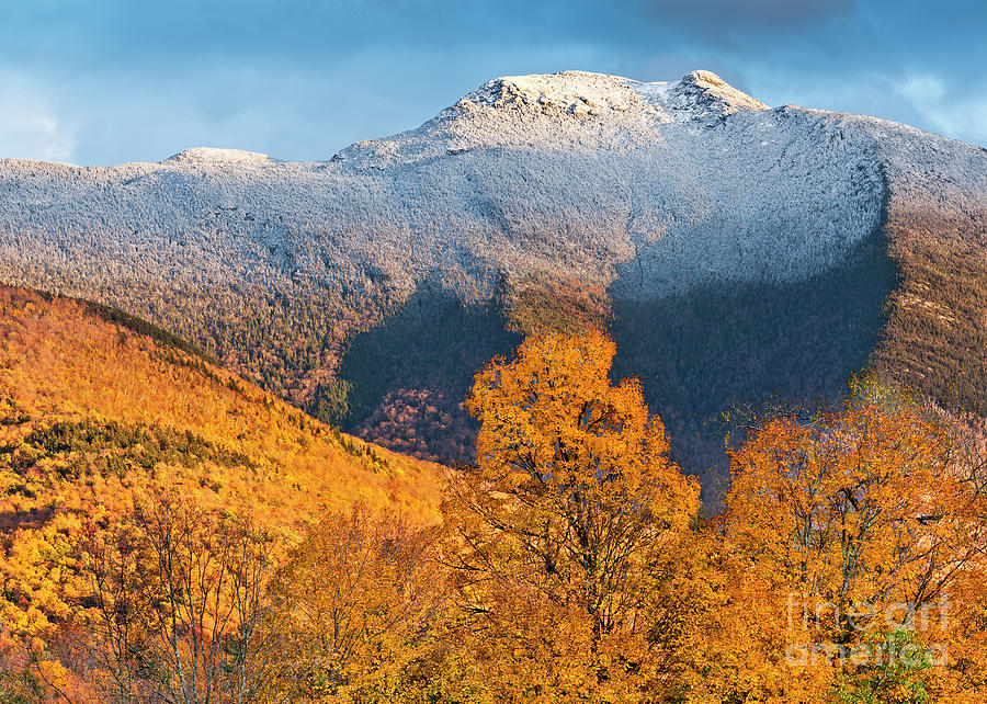 Mount Mansfield First Snowfall Photograph by Alan L Graham - Fine Art ...