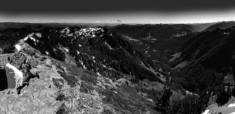 Mount Rainier from Alta Mountain Black and White 3 by Pelo Blanco Photo Mount Rainier from Alta Mountain Black and White 3 by Pelo Blanco Photo