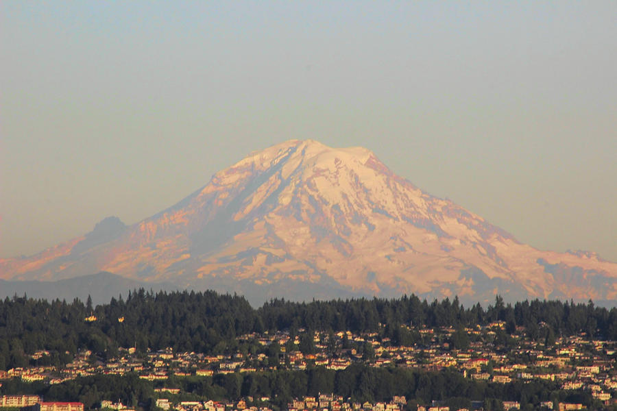 Mount Rainier From Vashon Island Photograph By Cathy Anderson - Fine 