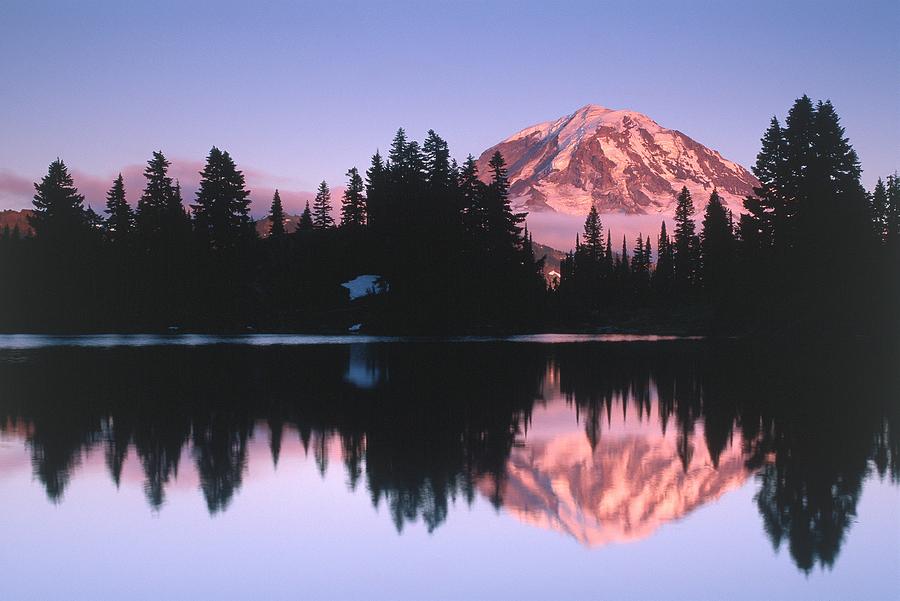 Mount Rainier National Park, Washington Digital Art by Silko Bednarz