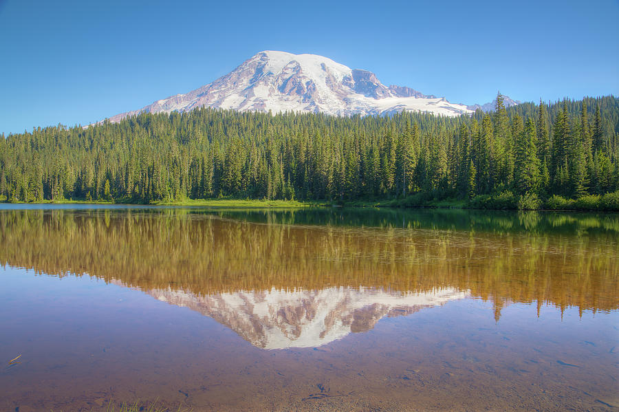Mount Rainier Reflection 00993 Photograph by Kristina Rinell