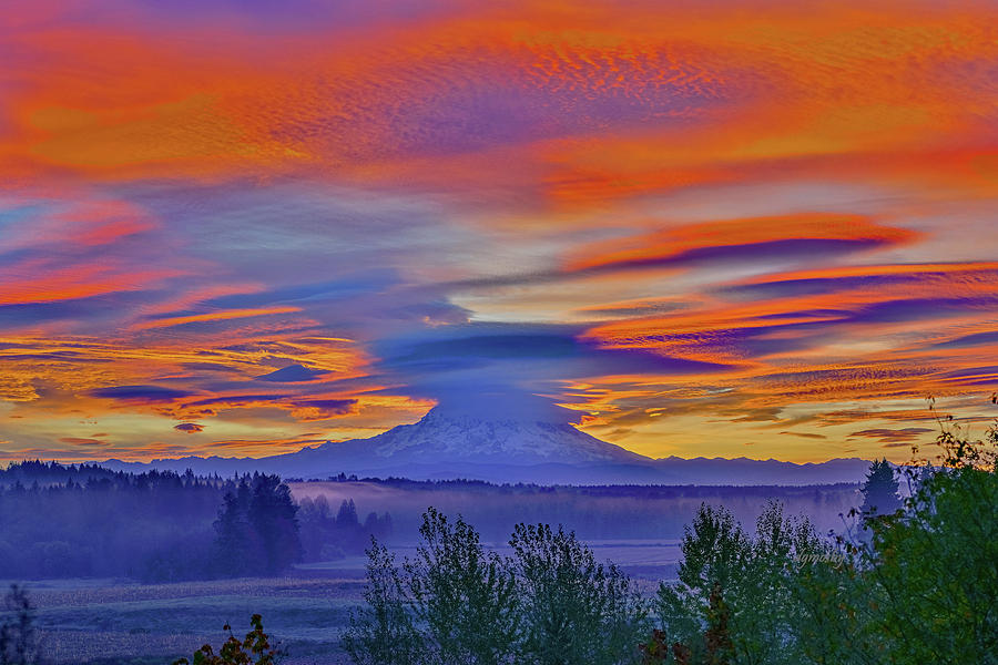 Mount Rainier Sunrise 9639 Photograph by David Mosby Fine Art America