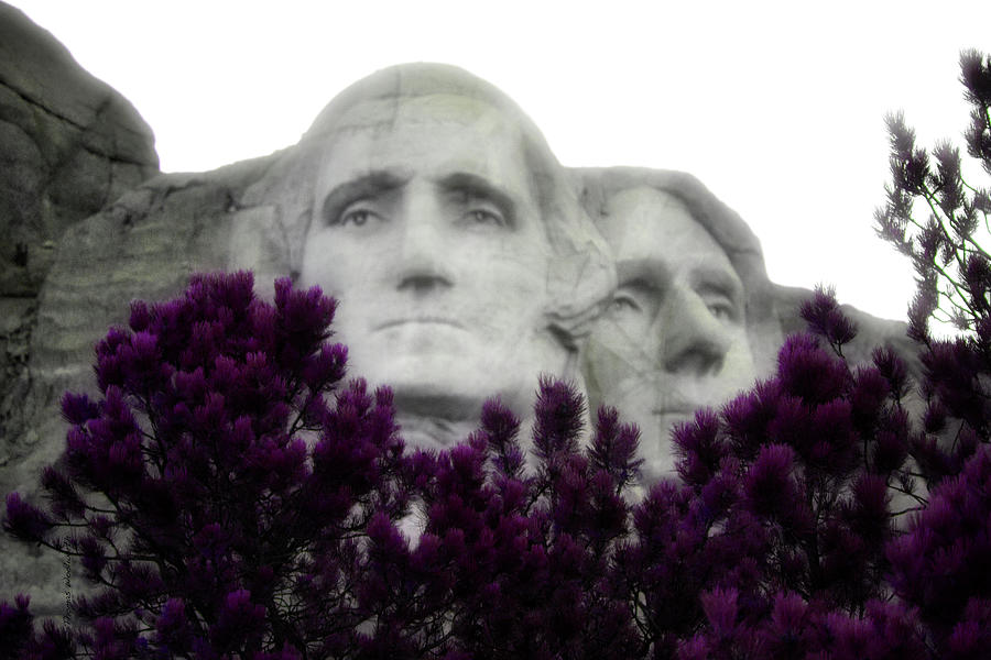 Mount Rushmore National Memorial Washington Jefferson Faces PA 02 Photograph by Thomas Woolworth