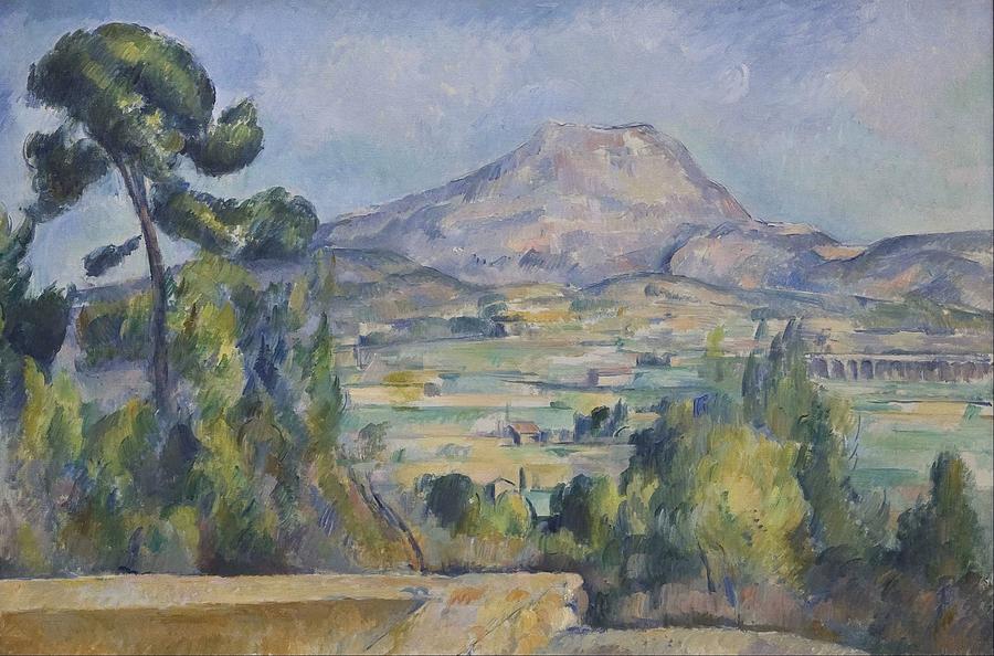 Mount Sainte Victoire With Large Pine 1890 Painting