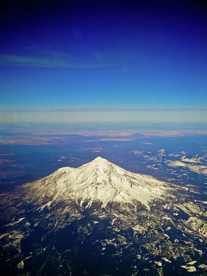 Mount Shasta From The Air Photograph by Www.bazpics.com