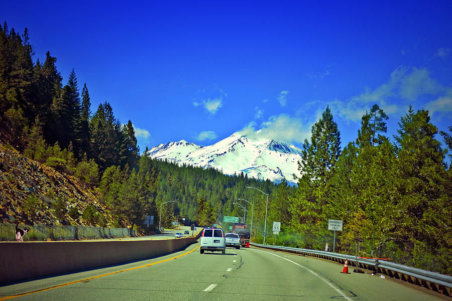 Nature Photograph - Mount Shasta From The South by Joyce Dickens