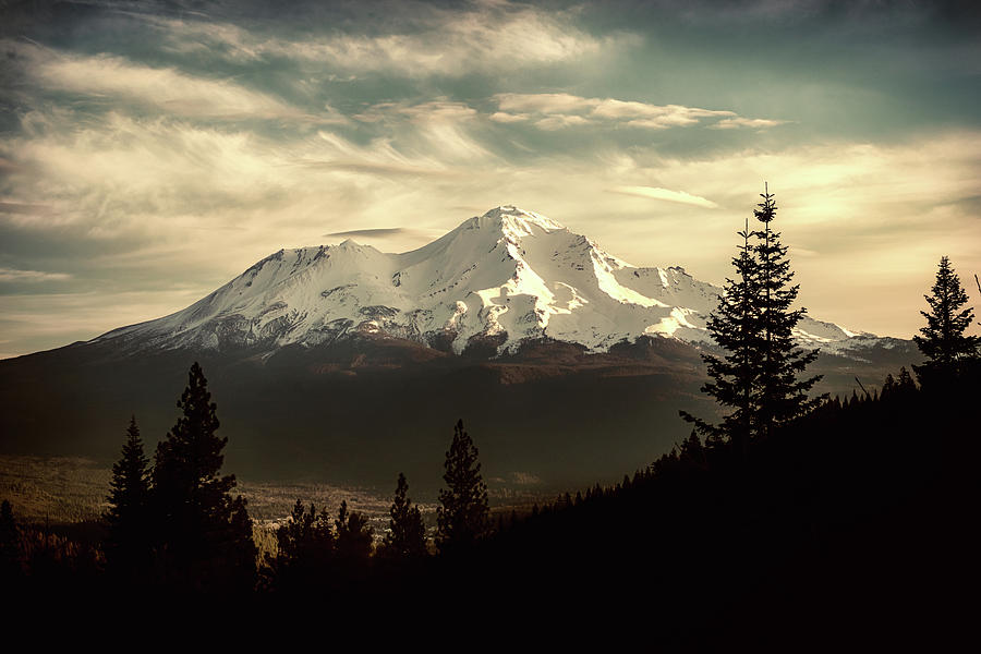 Mount Shasta Waking Up Photograph