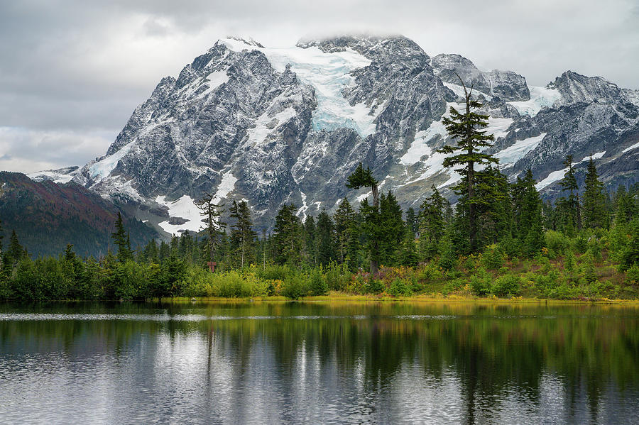 Mount Shuksan Reflecting In Lake Photograph by Cavan Images