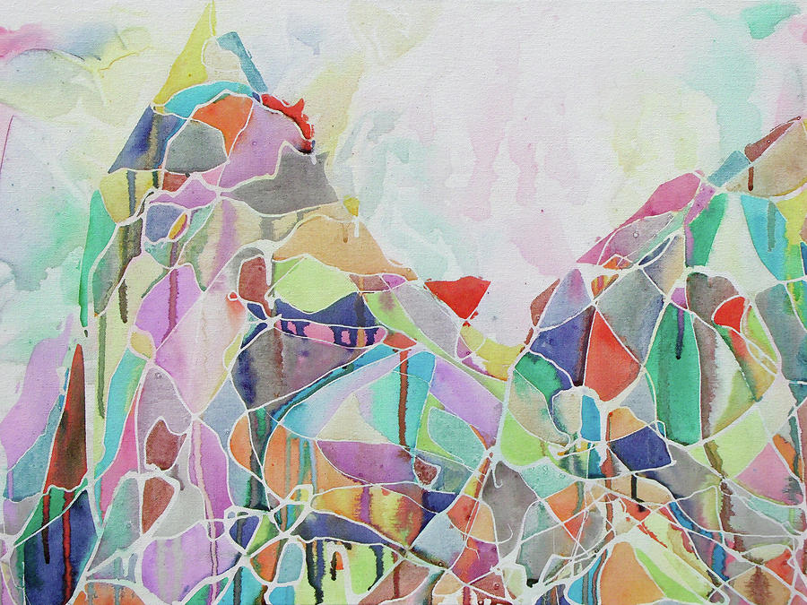 Abstract Painting - Mount Sidley by Lauren Moss