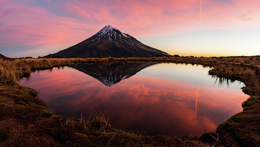 Mount Taranaki at Sunset Photograph by Kyle Barden - Pixels