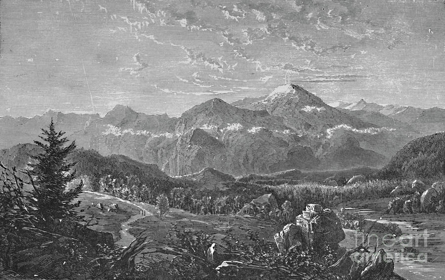Mount Washington And The White Hills Drawing by Print Collector