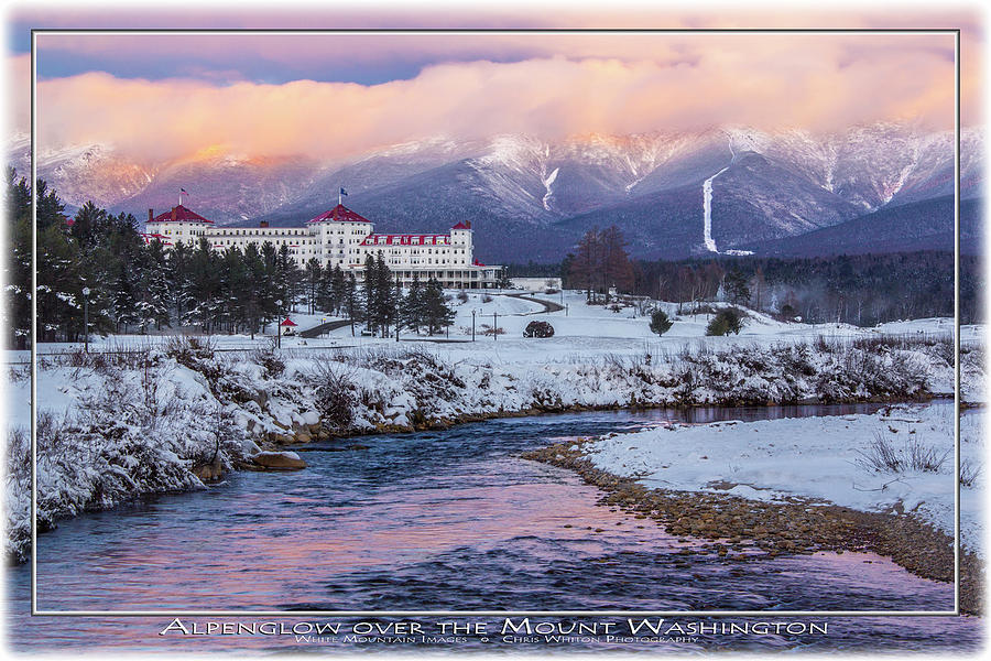 Mount Washington Hotel Alpenglow Art Mat Photograph by White Mountain Images