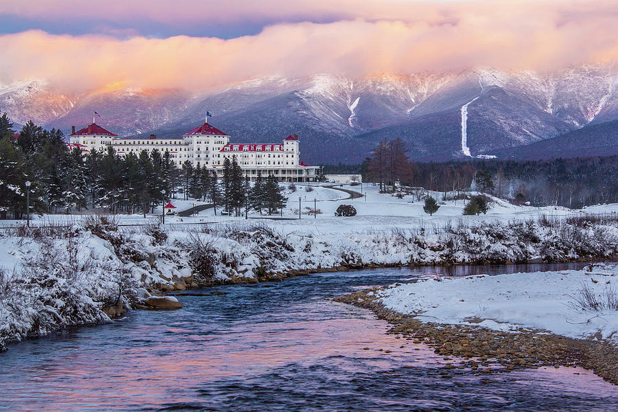 Mount Washington Hotel Alpenglow Photograph by Chris Whiton