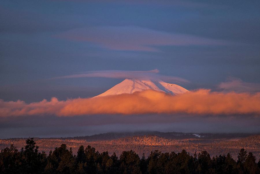 Mountain At Sunrise Digital Art by Heeb Photos