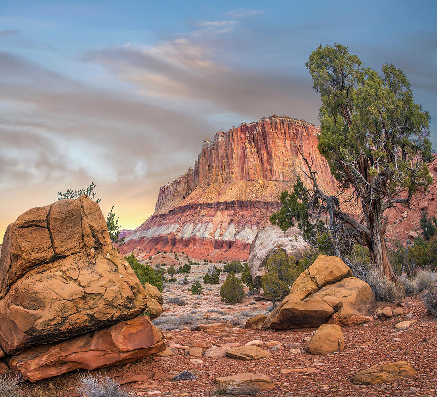 Mountain, Capitol Reef National Park, Utah Photograph by Tim Fitzharris