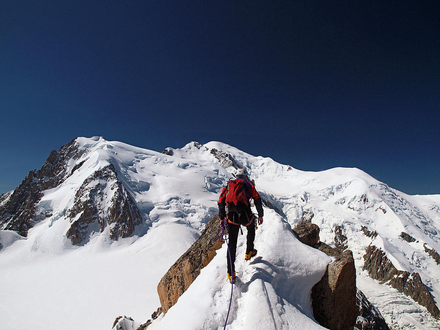 Mountain Climber Digital Art by Erminio Ferrari