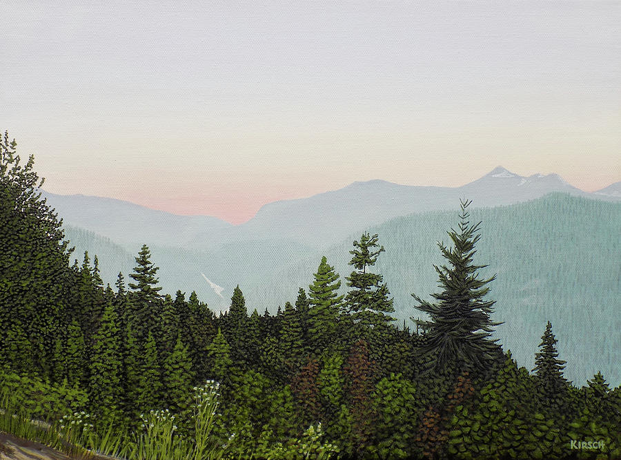 Mountain Dusk Painting by Kenneth M Kirsch